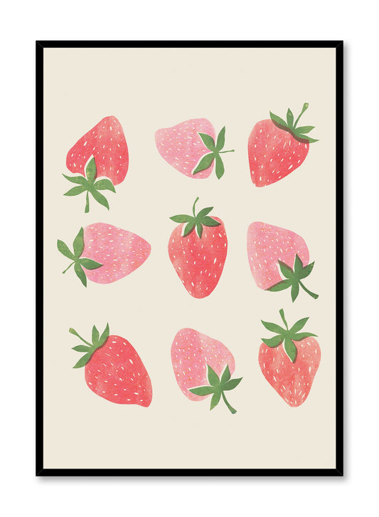 Fresh Strawberries, Poster